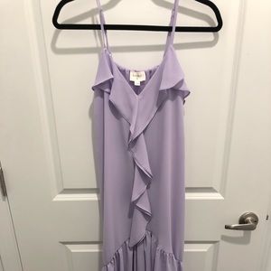 Lavender ruffle dress